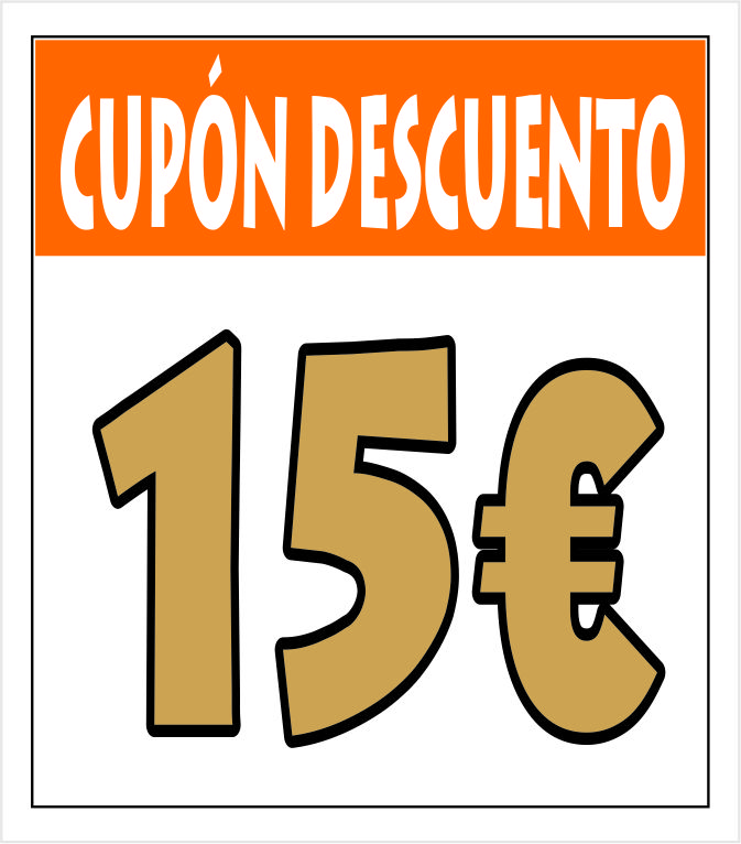 Cupón 15 euros